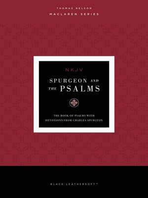 cover image of NKJV, Spurgeon and the Psalms